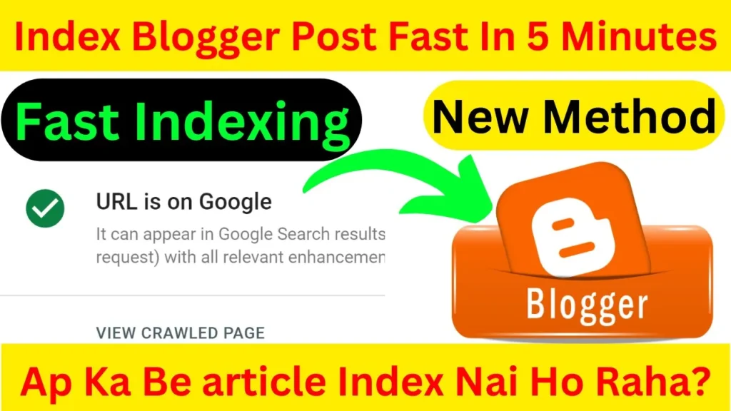 how to index blogger posts through google api in 5 minutes